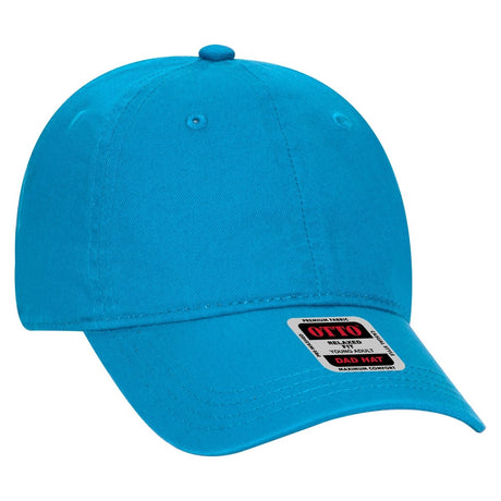 OTTO CAP 6 Panel Low Profile Dad Hat OTTO 18 - 692 Lake Blue Young Adult Hats