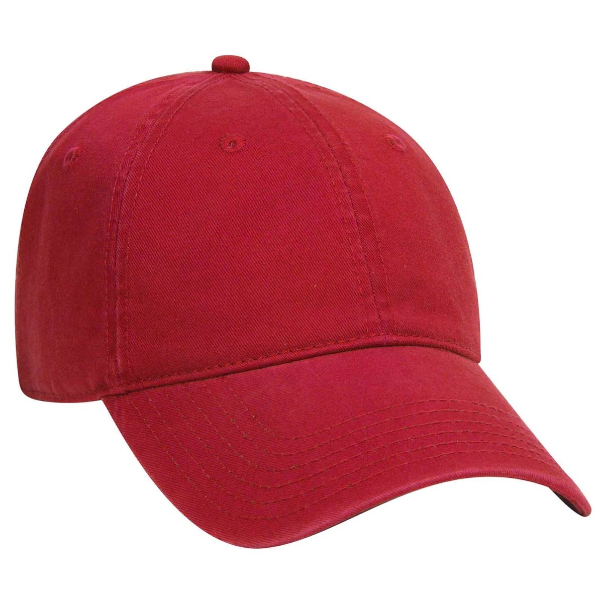 OTTO CAP 6 Panel Low Profile Dad Hat OTTO 18 - 692 Red OSFM - Adult Hats