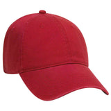 OTTO CAP 6 Panel Low Profile Dad Hat OTTO 18 - 692 Red OSFM - Adult Hats