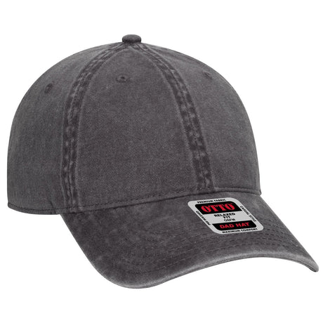 OTTO CAP 6 Panel Low Profile Dad Hat OTTO 18 - 711 Char. Gray OSFM - Adult Hats
