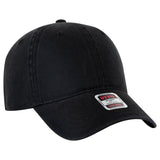 OTTO CAP 6 Panel Low Profile Dad Hat OTTO 18 - 772 Black Young Adult Hats