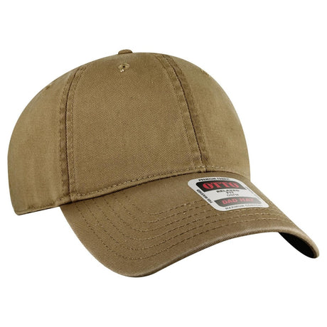 OTTO CAP 6 Panel Low Profile Dad Hat OTTO 18 - 772 Coyote Brown OSFM - Adult Hats
