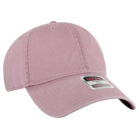 OTTO CAP 6 Panel Low Profile Dad Hat OTTO 18 - 772 Dusty Rose OSFM - Adult Hats