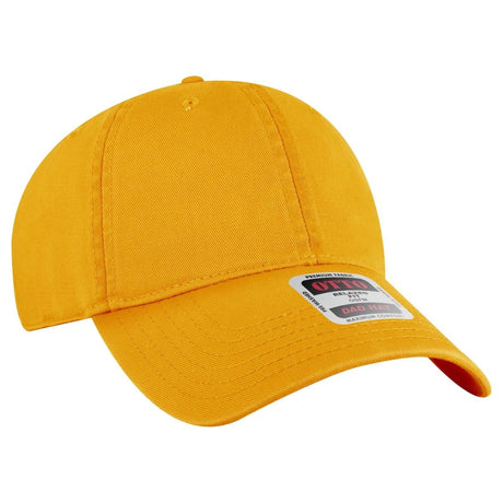 OTTO CAP 6 Panel Low Profile Dad Hat OTTO 18 - 772 Gold OSFM - Adult Hats