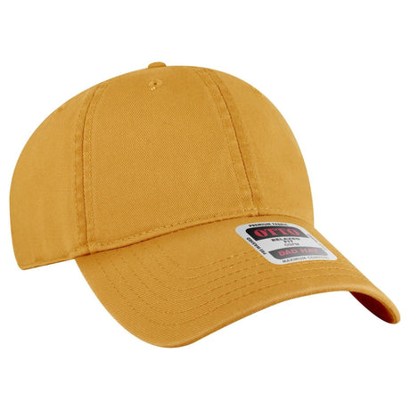 OTTO CAP 6 Panel Low Profile Dad Hat OTTO 18 - 772 Mustard OSFM - Adult Hats