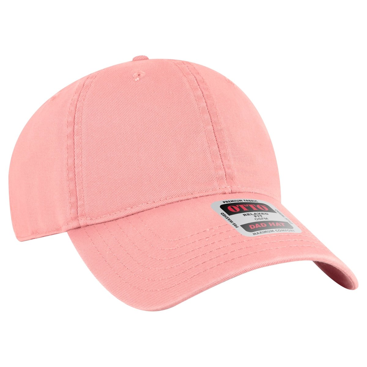 OTTO CAP 6 Panel Low Profile Dad Hat OTTO 18 - 772 Pink OSFM - Adult Hats