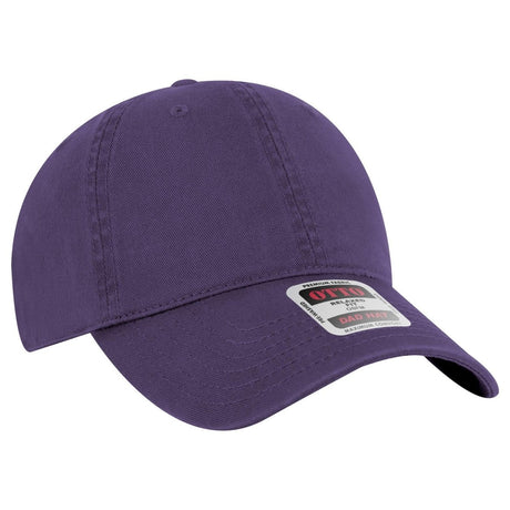OTTO CAP 6 Panel Low Profile Dad Hat OTTO 18 - 772 Purple OSFM - Adult Hats