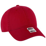 OTTO CAP 6 Panel Low Profile Dad Hat OTTO 18 - 772 Red Young Adult Hats