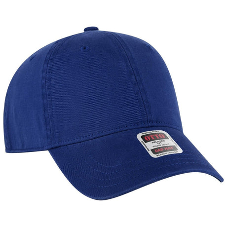 OTTO CAP 6 Panel Low Profile Dad Hat OTTO 18 - 772 Royal Young Adult Hats