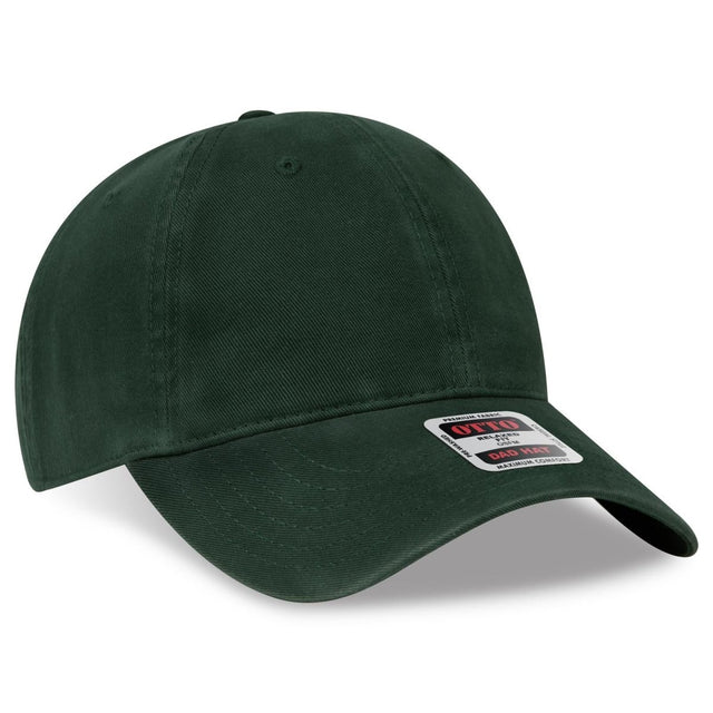 OTTO CAP 6 Panel Low Profile Dad Hat OTTO 18 - 773 Dk. Green OSFM - Adult Hats