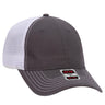 OTTO CAP 6 Panel Low Profile Mesh Back Trucker Dad Hat OTTO 121 - 858 Ch.Gry/Ch.Gry/Wht OSFM - Adult Hats