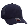 OTTO CAP 6 Panel Low Profile Mesh Back Trucker Dad Hat OTTO 121 - 858 Navy OSFM - Adult Hats