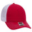 OTTO CAP 6 Panel Low Profile Mesh Back Trucker Dad Hat OTTO 121 - 858 Red/Red/Wht OSFM - Adult Hats