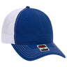 OTTO CAP 6 Panel Low Profile Mesh Back Trucker Dad Hat OTTO 121 - 858 Ryl/Ryl/Wht OSFM - Adult Hats