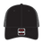 OTTO CAP 6 Panel Low Profile Mesh Back Trucker Hat OTTO 83 - 1239 Black Young Adult Hats