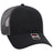 OTTO CAP 6 Panel Low Profile Mesh Back Trucker Hat OTTO 83 - 1239 Blk/Blk/Ch.Gry OSFM - Adult Hats