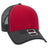 OTTO CAP 6 Panel Low Profile Mesh Back Trucker Hat OTTO 83 - 1239 Blk/Red/Blk OSFM - Adult Hats