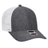 OTTO CAP 6 Panel Low Profile Mesh Back Trucker Hat OTTO 83 - 1239 Blk/Wht OSFM - Adult Hats