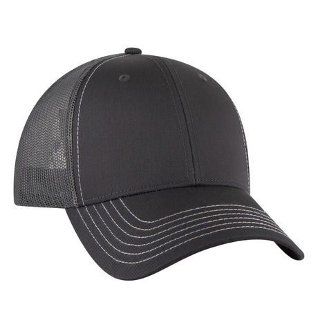 OTTO CAP 6 Panel Low Profile Mesh Back Trucker Hat OTTO 83 - 1239 Char. Gray OSFM - Adult Hats