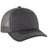 OTTO CAP 6 Panel Low Profile Mesh Back Trucker Hat OTTO 83 - 1239 Char. Gray Young Adult Hats