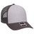 OTTO CAP 6 Panel Low Profile Mesh Back Trucker Hat OTTO 83 - 1239 CharcoalGray/HeatherGray/CharcoalGray OSFM - Adult Hats
