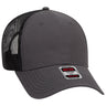 OTTO CAP 6 Panel Low Profile Mesh Back Trucker Hat OTTO 83 - 1239 Ch.Gry/Ch.Gry/Blk OSFM - Adult Hats