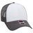 OTTO CAP 6 Panel Low Profile Mesh Back Trucker Hat OTTO 83 - 1239 Ch.Gry/Wht/Ch.Gry OSFM - Adult Hats