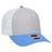 OTTO CAP 6 Panel Low Profile Mesh Back Trucker Hat OTTO 83 - 1239 ColombianBlue/HeatherGray/White OSFM - Adult Hats