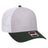 OTTO CAP 6 Panel Low Profile Mesh Back Trucker Hat OTTO 83 - 1239 DarkGreen/HeatherGray/White OSFM - Adult Hats