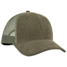 OTTO CAP 6 Panel Low Profile Mesh Back Trucker Hat OTTO 83 - 1239 Dk Ol Grn OSFM - Adult Hats