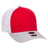 OTTO CAP 6 Panel Low Profile Mesh Back Trucker Hat OTTO 83 - 1239 HeatherGray/Red/White OSFM - Adult Hats