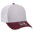OTTO CAP 6 Panel Low Profile Mesh Back Trucker Hat OTTO 83 - 1239 Maroon/HeatherGray/White OSFM - Adult Hats