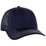 OTTO CAP 6 Panel Low Profile Mesh Back Trucker Hat OTTO 83 - 1239 Navy OSFM - Adult Hats