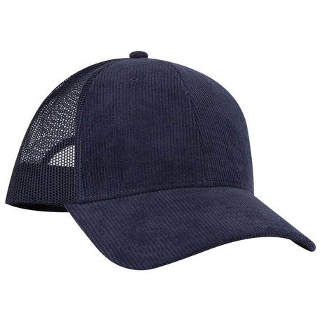 OTTO CAP 6 Panel Low Profile Mesh Back Trucker Hat OTTO 83 - 1239 Nv Blu OSFM - Adult Hats