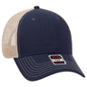 OTTO CAP 6 Panel Low Profile Mesh Back Trucker Hat OTTO 83 - 1239 Nvy/Nvy/Kha OSFM - Adult Hats