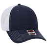 OTTO CAP 6 Panel Low Profile Mesh Back Trucker Hat OTTO 83 - 1239 Nvy/Nvy/Wht OSFM - Adult Hats