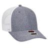 OTTO CAP 6 Panel Low Profile Mesh Back Trucker Hat OTTO 83 - 1239 Nvy/Wht OSFM - Adult Hats