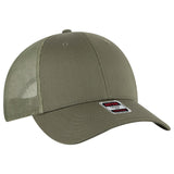 OTTO CAP 6 Panel Low Profile Mesh Back Trucker Hat OTTO 83 - 1239 Ol. Green OSFM - Adult Hats
