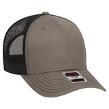 OTTO CAP 6 Panel Low Profile Mesh Back Trucker Hat OTTO 83 - 1239 Ol.Grn/Ol.Grn/Blk OSFM - Adult Hats