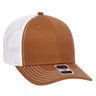 OTTO CAP 6 Panel Low Profile Mesh Back Trucker Hat OTTO 83 - 1239 Tx Org/Tx Org/Wht OSFM - Adult Hats