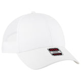 OTTO CAP 6 Panel Low Profile Mesh Back Trucker Hat OTTO 83 - 1239 White Young Adult Hats