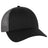 OTTO CAP 6 Panel Low Profile Mesh Back Trucker Hat OTTO 83 - 473 Blk/Blk/Ch.Gry OSFM - Adult Hats