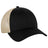 OTTO CAP 6 Panel Low Profile Mesh Back Trucker Hat OTTO 83 - 473 Blk/Blk/Kha OSFM - Adult Hats