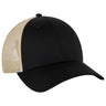 OTTO CAP 6 Panel Low Profile Mesh Back Trucker Hat OTTO 83 - 473 Blk/Blk/Kha OSFM - Adult Hats