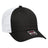 OTTO CAP 6 Panel Low Profile Mesh Back Trucker Hat OTTO 83 - 473 Blk/Blk/Wht OSFM - Adult Hats