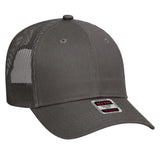 OTTO CAP 6 Panel Low Profile Mesh Back Trucker Hat OTTO 83 - 473 Char. Gray OSFM - Adult Hats
