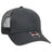 OTTO CAP 6 Panel Low Profile Mesh Back Trucker Hat OTTO 83 - 473 Char. Gray Young Adult Hats