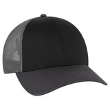 OTTO CAP 6 Panel Low Profile Mesh Back Trucker Hat OTTO 83 - 473 Ch.Gry/Blk/Ch.Gry OSFM - Adult Hats