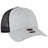 OTTO CAP 6 Panel Low Profile Mesh Back Trucker Hat OTTO 83 - 473 H. Gry/H. Gry/Blk OSFM - Adult Hats