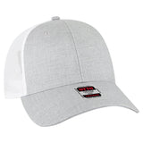 OTTO CAP 6 Panel Low Profile Mesh Back Trucker Hat OTTO 83 - 473 H. Gry/H. Gry/Wht OSFM - Adult Hats